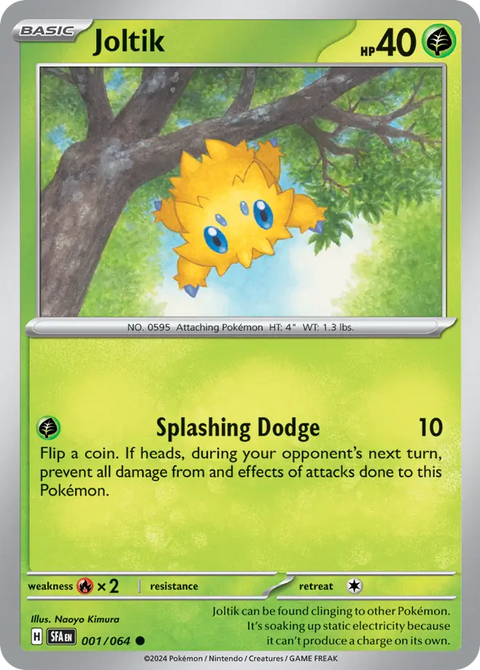 Joltik 1 Shrouded Fable Pokémon card