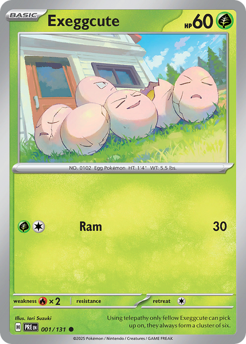 Exeggcute 1 Prismatic Evolutions Pokémon card