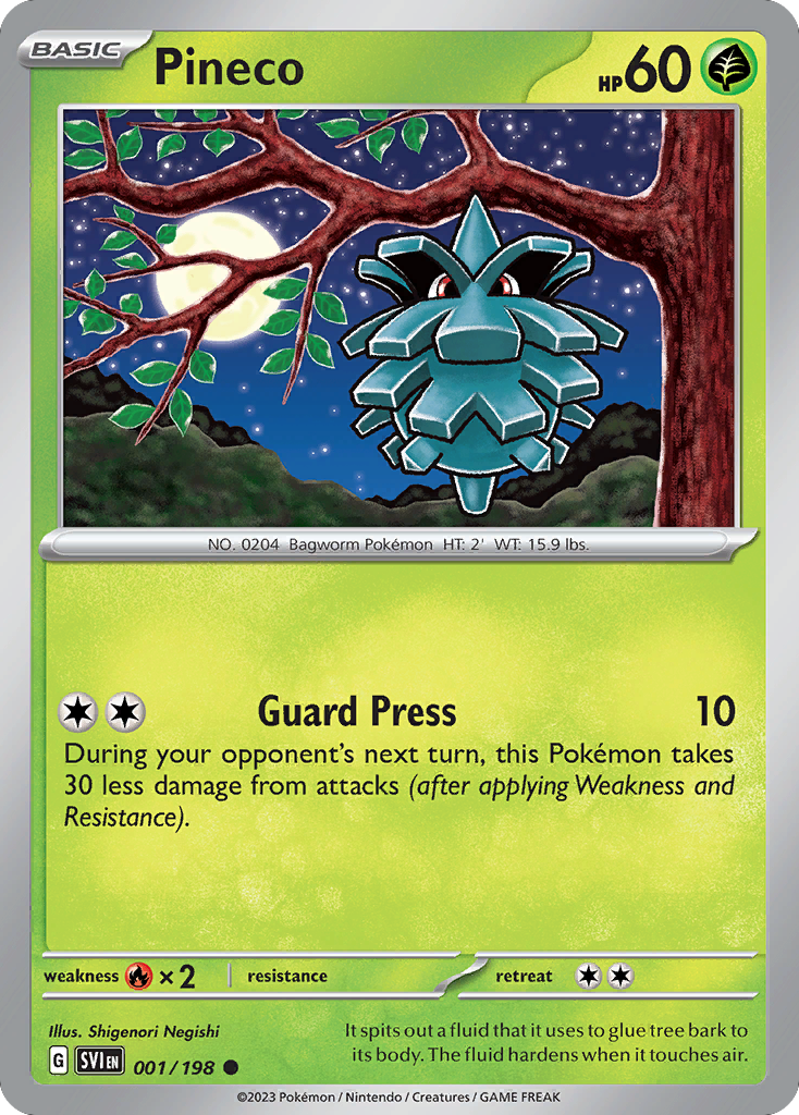 Pineco 1 Scarlet & Violet Pokémon card