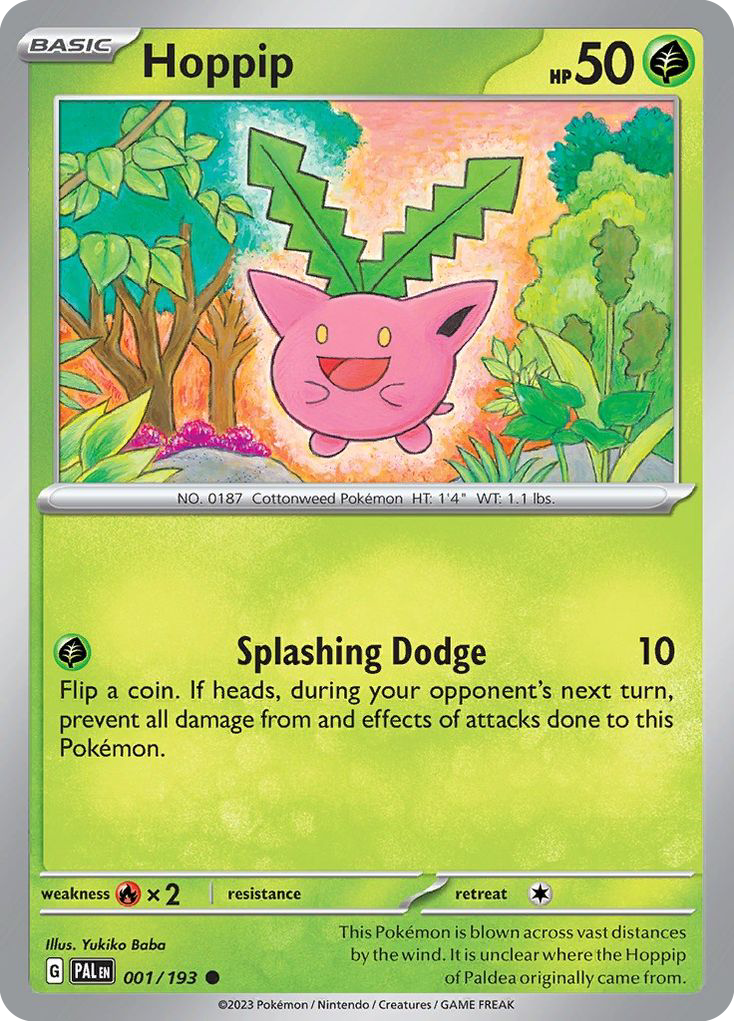 Hoppip 1 Paldea Evolved Pokémon card