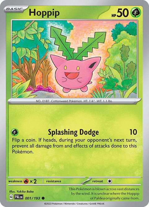 Hoppip 1 Paldea Evolved Pokémon card