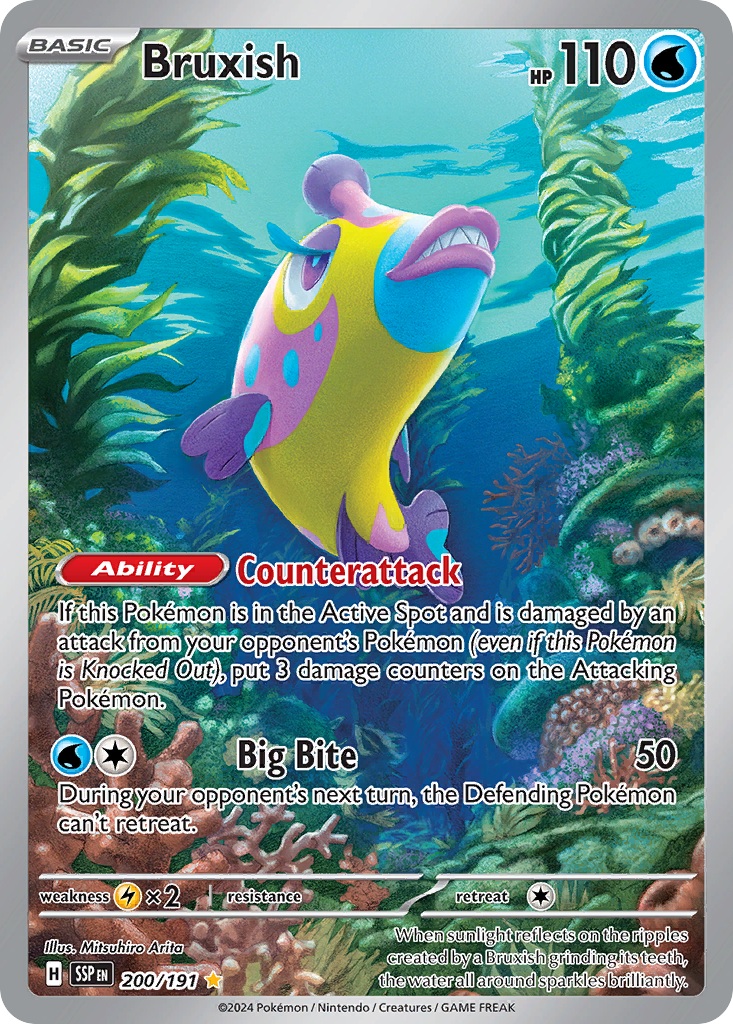 Bruxish 200 Surging Sparks Pokémon card