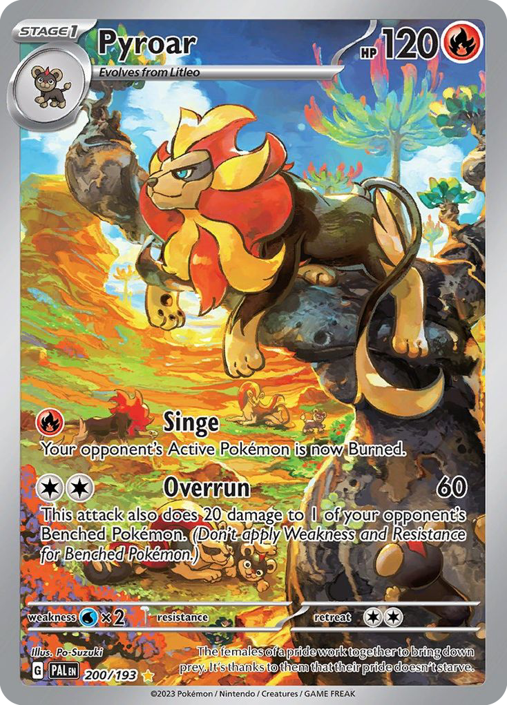 Pyroar 200 Paldea Evolved Pokémon card