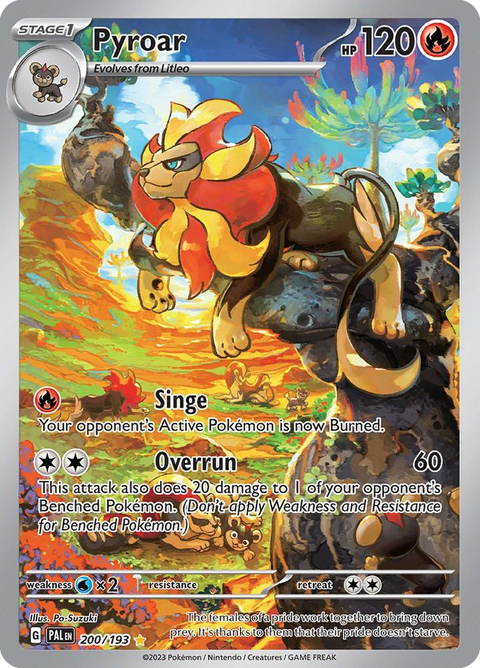Pyroar 200 Paldea Evolved Pokémon card