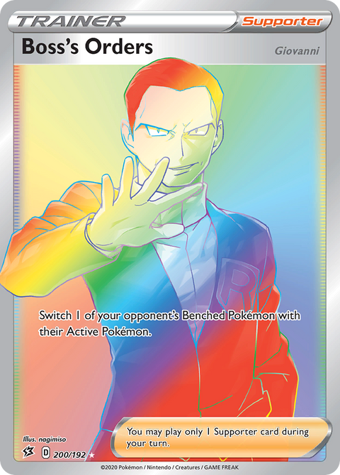 Boss's Orders 200 Rebel Clash Pokémon card