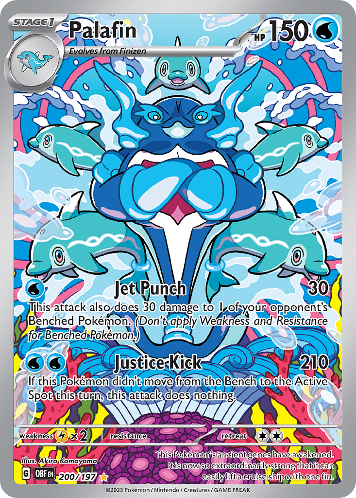 Palafin 200 Obsidian Flames Pokémon card