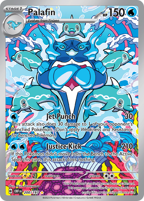 Palafin 200 Obsidian Flames Pokémon card