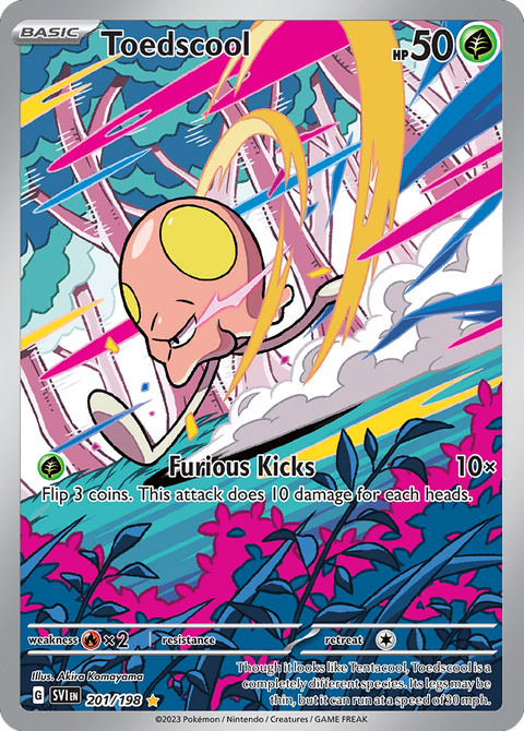 Toedscool 201 Scarlet & Violet Pokémon card
