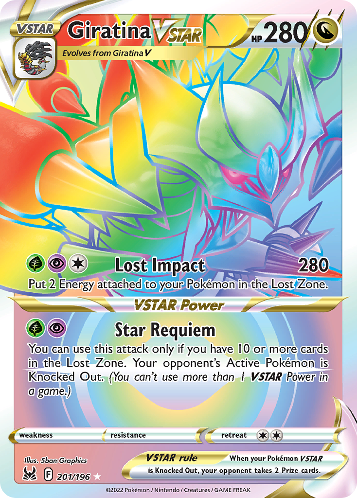 Giratina VSTAR 201 Lost Origin Pokémon card