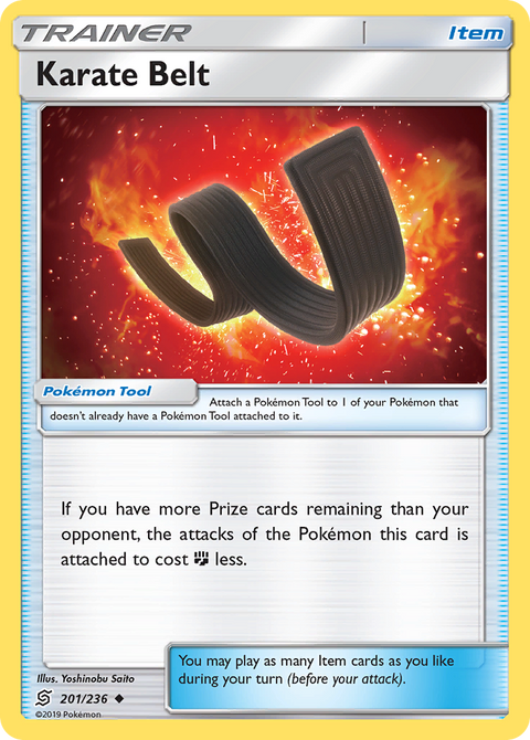 Karate Belt 201 Unified Minds Pokémon card