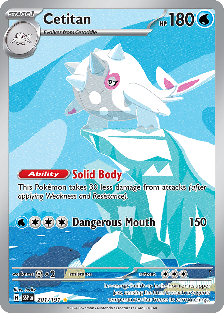 Cetitan 201 Surging Sparks Pokémon card