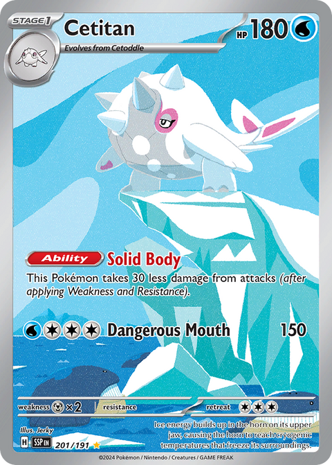 Cetitan 201 Surging Sparks Pokémon card