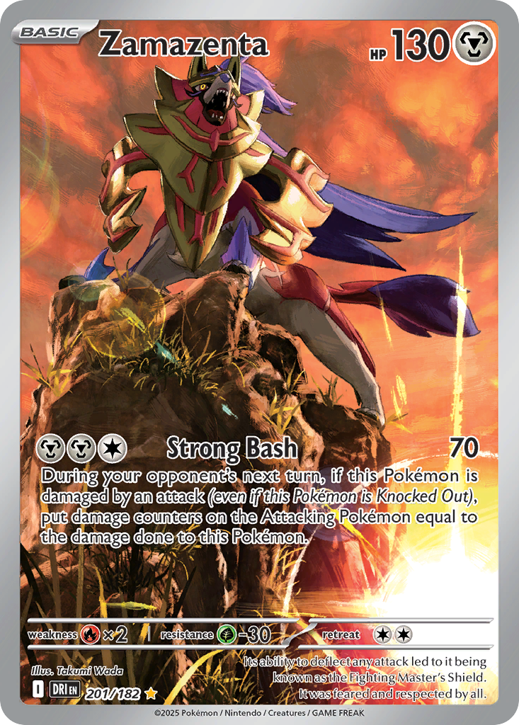 Zamazenta 201 Destined Rivals Pokémon card
