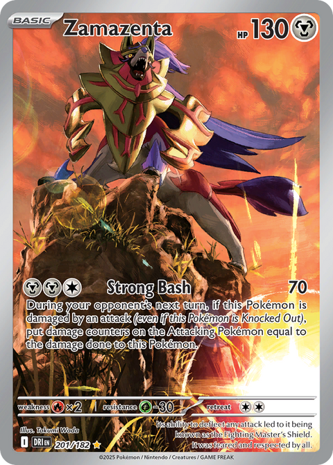 Zamazenta 201 Destined Rivals Pokémon card