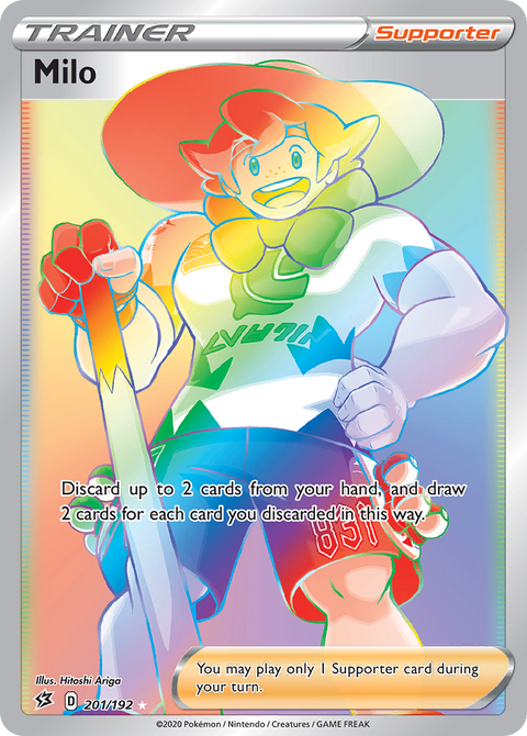 Milo 201 Rebel Clash Pokémon card