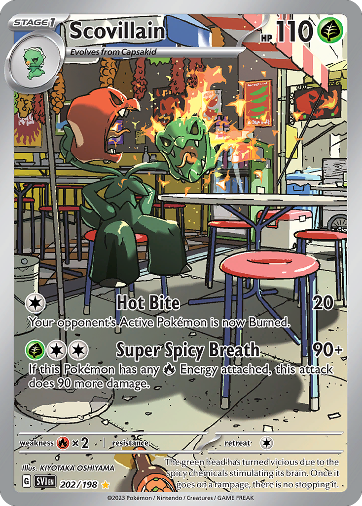 Scovillain 202 Scarlet & Violet Pokémon card