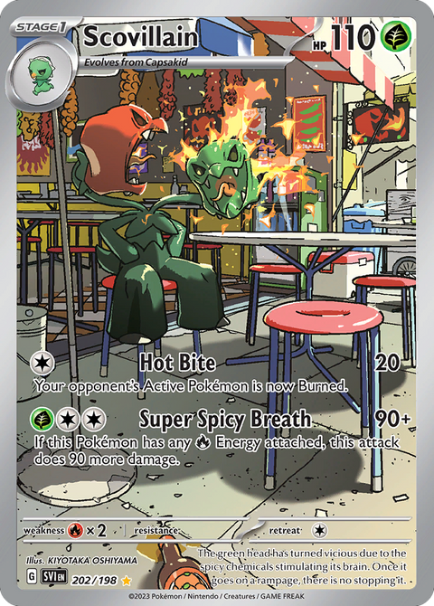 Scovillain 202 Scarlet & Violet Pokémon card