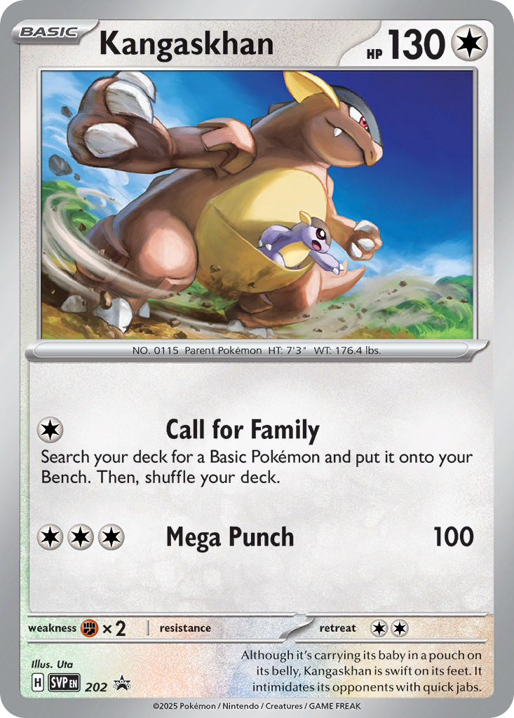 Kangaskhan 202 Scarlet & Violet Black Star Promos Pokémon card