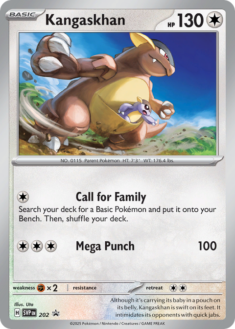 Kangaskhan 202 Scarlet & Violet Black Star Promos Pokémon card