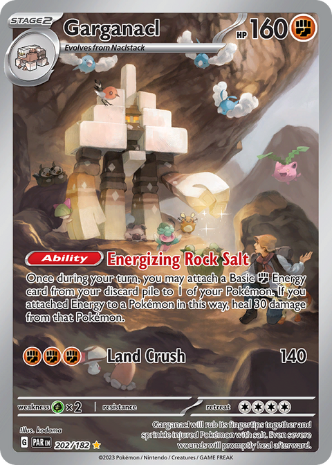 Garganacl 202 Paradox Rift Pokémon card