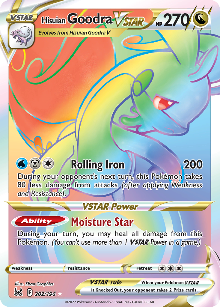 Hisuian Goodra VSTAR 202 Lost Origin Pokémon card