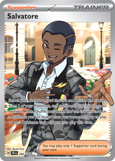Salvatore 202 Temporal Forces Pokémon card