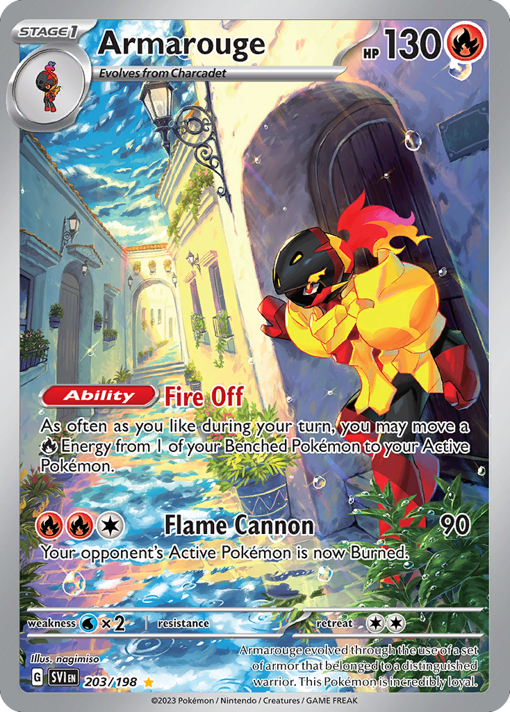 Armarouge 203 Scarlet & Violet Pokémon card