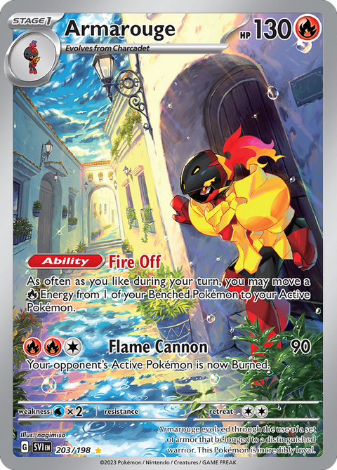 Armarouge 203 Scarlet & Violet Pokémon card