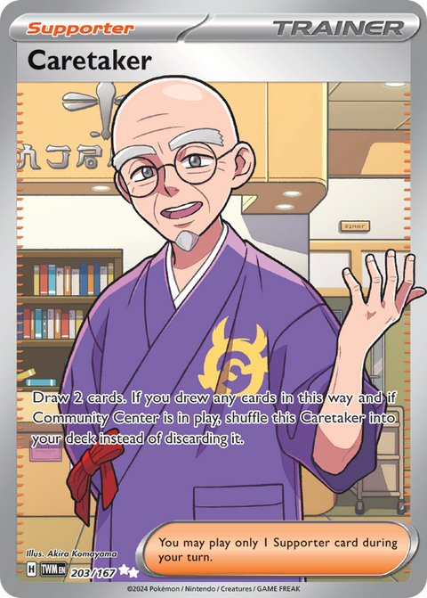 Caretaker 203 Twilight Masquerade Pokémon card