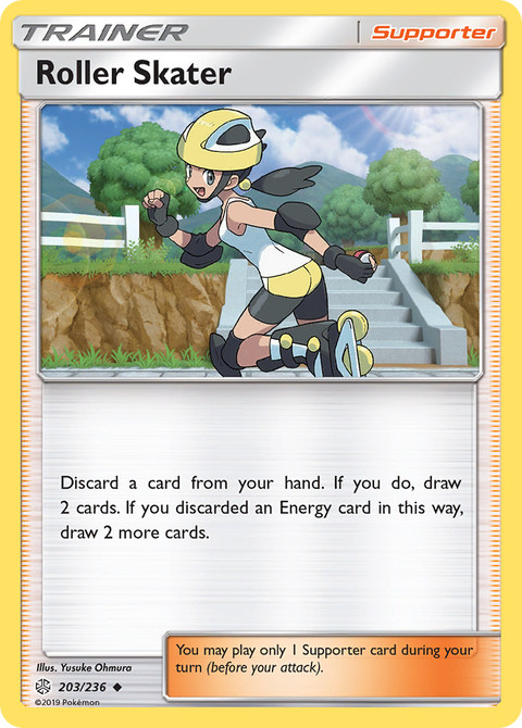 Roller Skater 203 Cosmic Eclipse Pokémon card