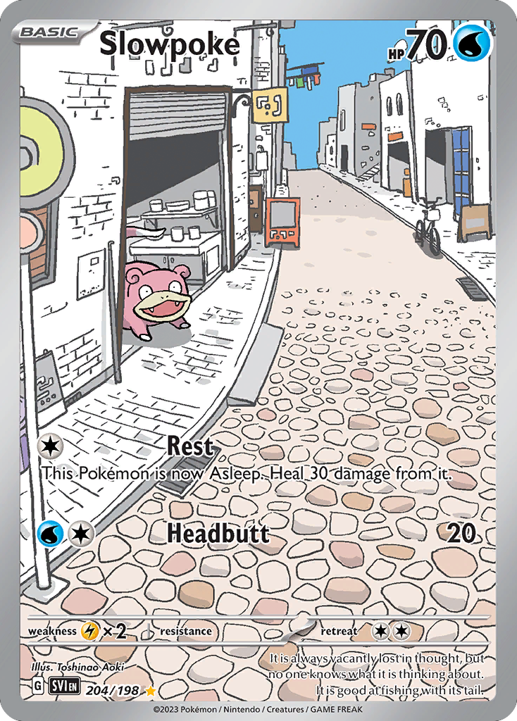 Slowpoke 204 Scarlet & Violet Pokémon card