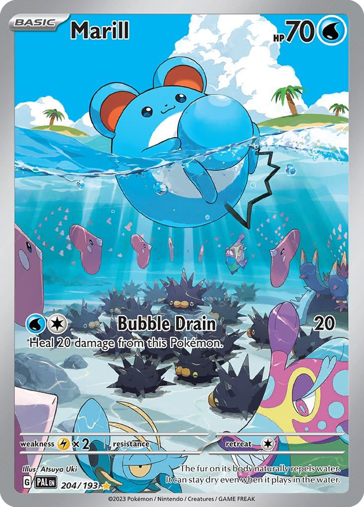 Marill 204 Paldea Evolved Pokémon card