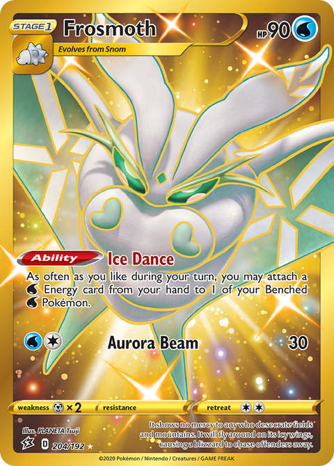 Frosmoth 204 Rebel Clash Pokémon card