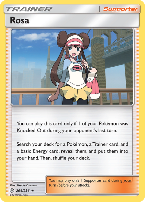 Rosa 204 Cosmic Eclipse Pokémon card