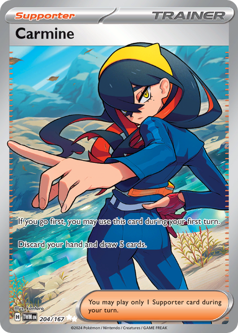 Carmine 204 Twilight Masquerade Pokémon card