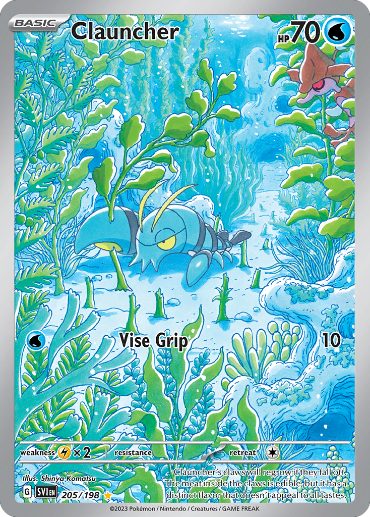 Clauncher 205 Scarlet & Violet Pokémon card