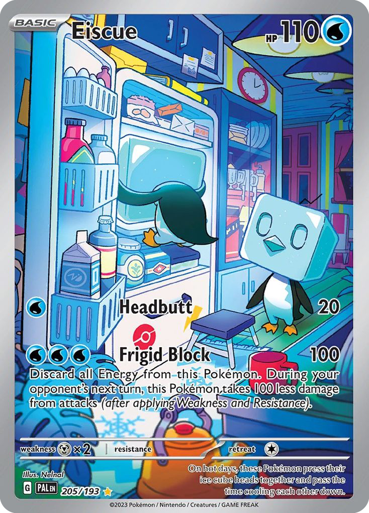 Eiscue 205 Paldea Evolved Pokémon card