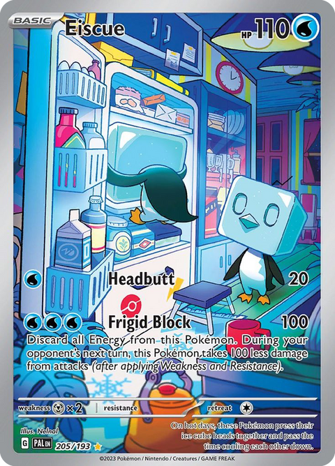 Eiscue 205 Paldea Evolved Pokémon card