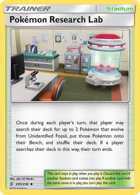 Pokémon Research Lab 205 Unified Minds Pokémon card