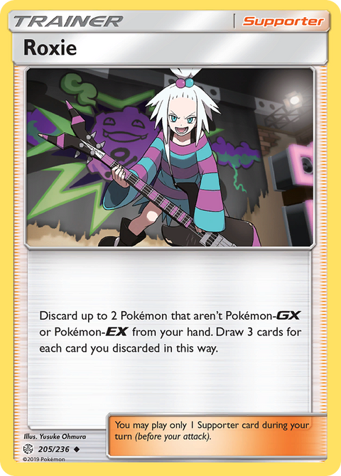 Roxie 205 Cosmic Eclipse Pokémon card
