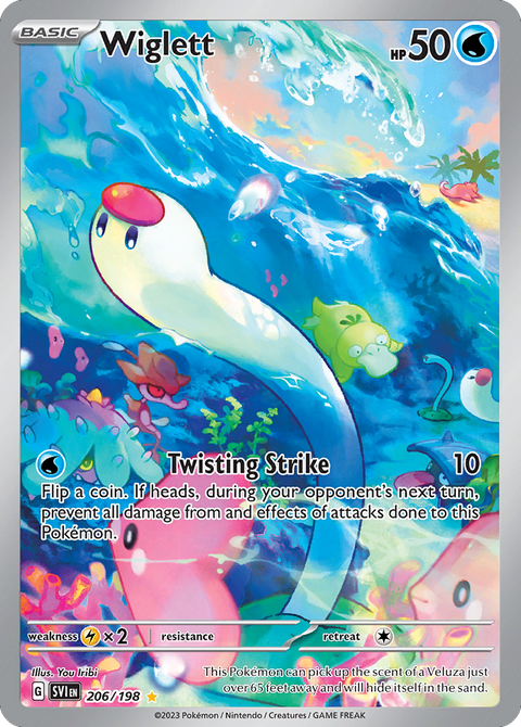 Wiglett 206 Scarlet & Violet Pokémon card