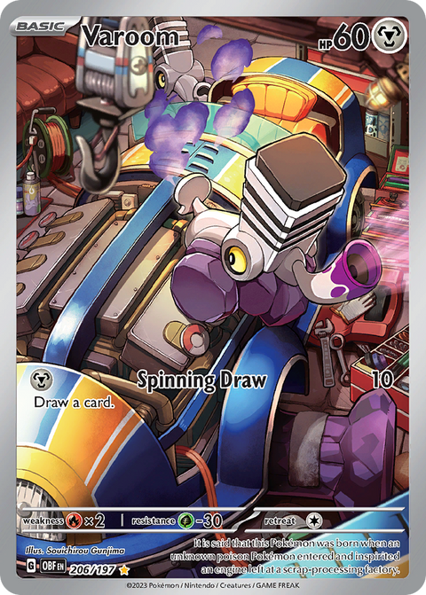 Varoom 206 Obsidian Flames Pokémon card