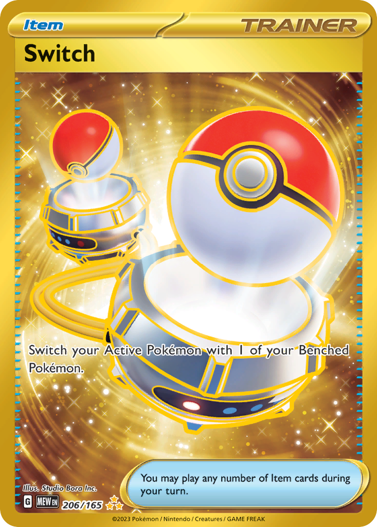 Switch 206 151 Pokémon card