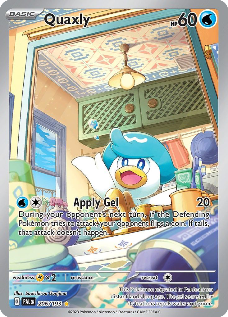 Quaxly 206 Paldea Evolved Pokémon card