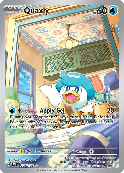 Quaxly 206 Paldea Evolved Pokémon card