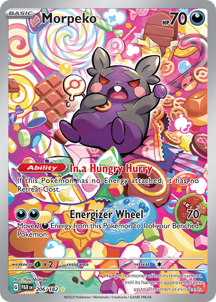 Morpeko 206 Paradox Rift Pokémon card