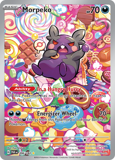 Morpeko 206 Paradox Rift Pokémon card