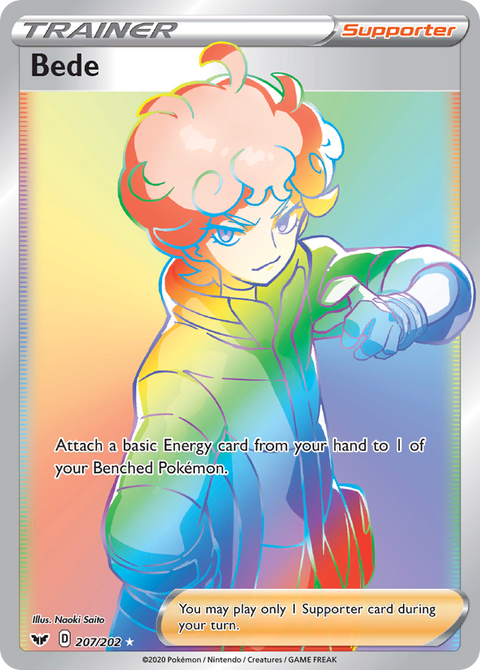 Bede 207 Sword & Shield Pokémon card