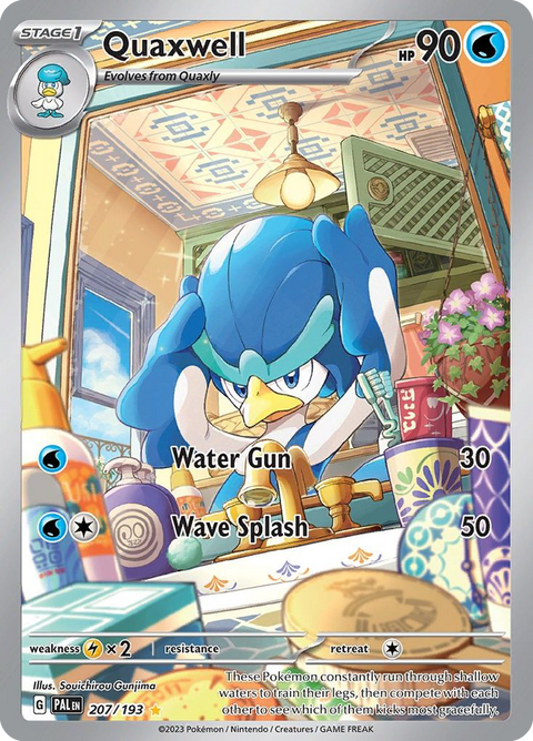 Quaxwell 207 Paldea Evolved Pokémon card