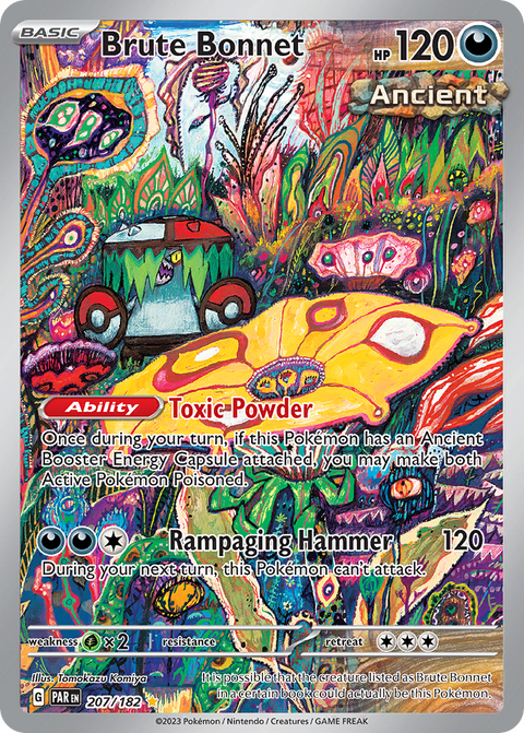 Brute Bonnet 207 Paradox Rift Pokémon card